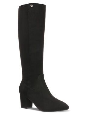 Black Dress Boots with Block Heel by Giani Bernini